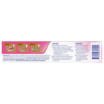 Poligrip Power Max Hold Plus Comfort Denture Adhesive Cream – 4x2.2 oz