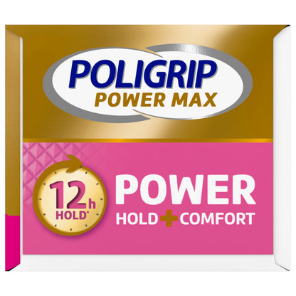Poligrip Power Max Hold Plus Comfort Denture Adhesive Cream – 4x2.2 oz