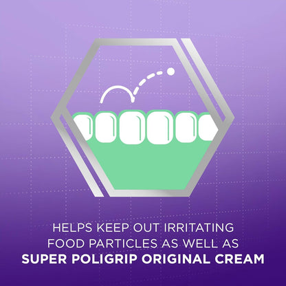 Poligrip Strips 40 Ct – Strong All-Day Denture Adhesive (Value Pack 10)