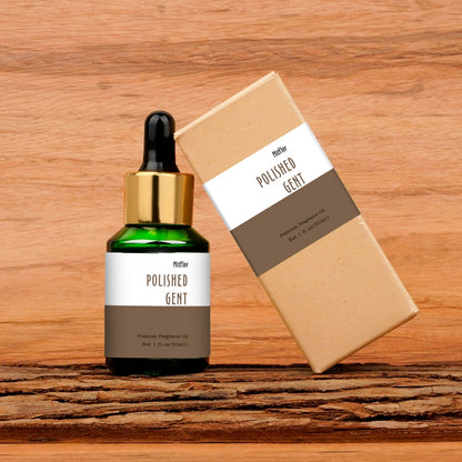 Polished Gent Fragrance Oil by MitFlor - 30ml Men's Cologne Oil, Woody Scent
