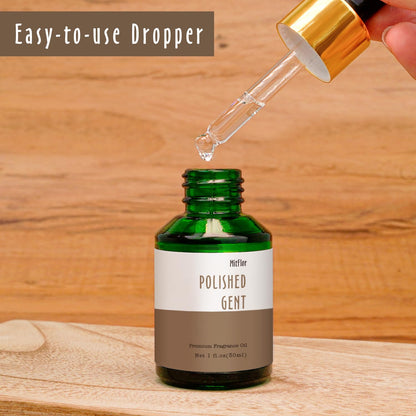 Polished Gent Fragrance Oil by MitFlor - 30ml Men's Cologne Oil, Woody Scent