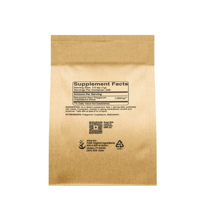 PURE ORIGINAL INGREDIENTS Resveratrol Powder 8 oz | Phytoalexin Polygonum Root Extract