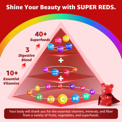 Super Reds Gummies – 40+ Superfoods for Immunity & Energy