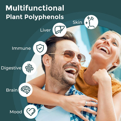 Liposomal Polyphenols Supplement – 27+ Polyphenols, Antioxidant Support | MCT & Olive Oil | 120 ml