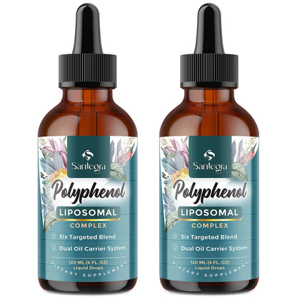 Polyphenols Liposomal Drops – 27+ Polyphenols, MCT & Olive Oil (240 ml)
