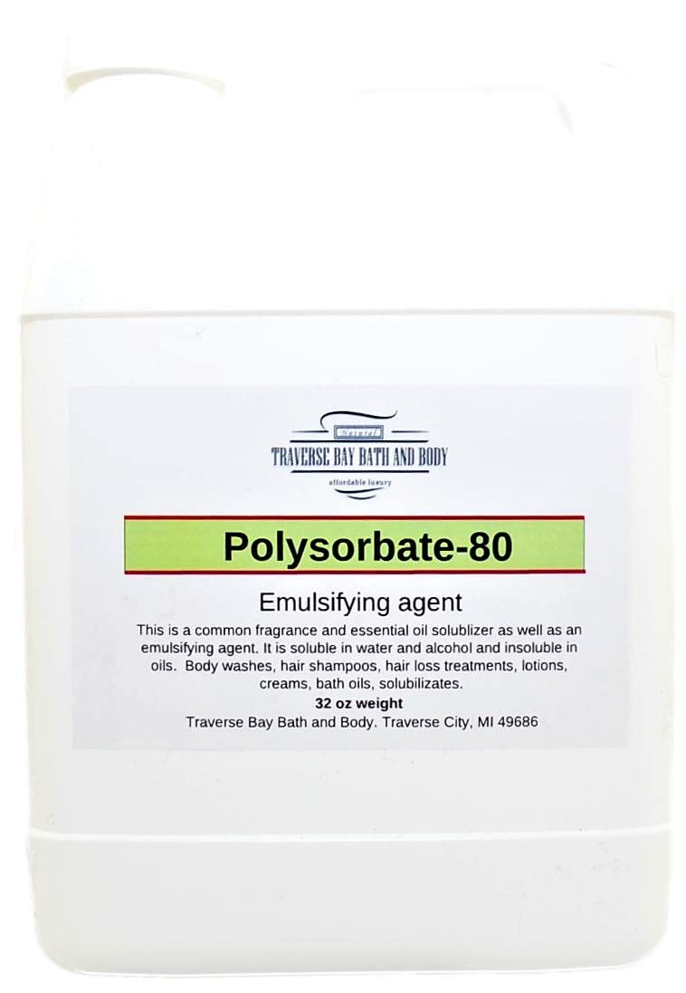 Polysorbate 80 32oz – T-MAZ 80 Tween 80 Surfactant & Emulsifier, Made in USA