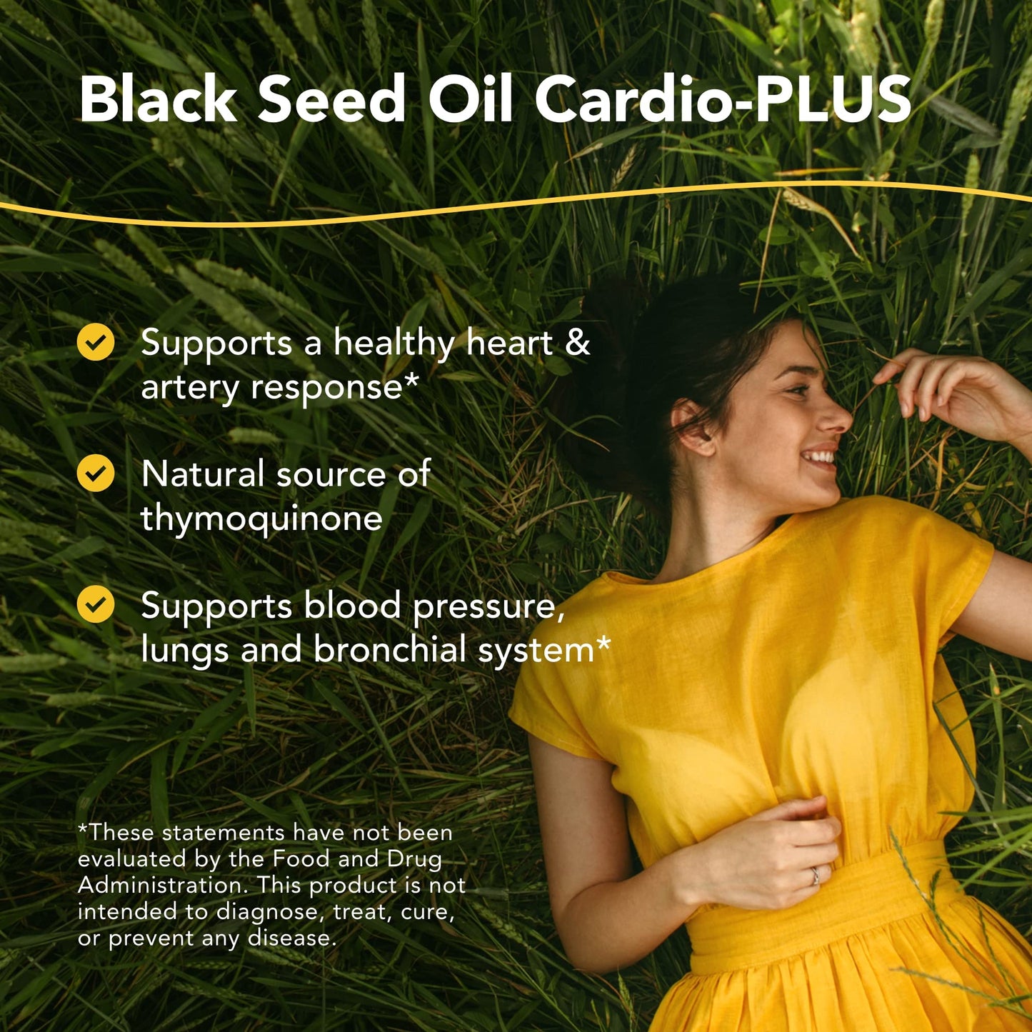 Black Seed Oil Cardio-Plus – Heart Health Support, 8 oz, Non-GMO