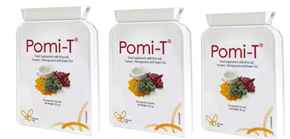 Pomi-T Polyphenol Supplement 60 Capsules (Pack of 3) - Prostate Support by PomiT