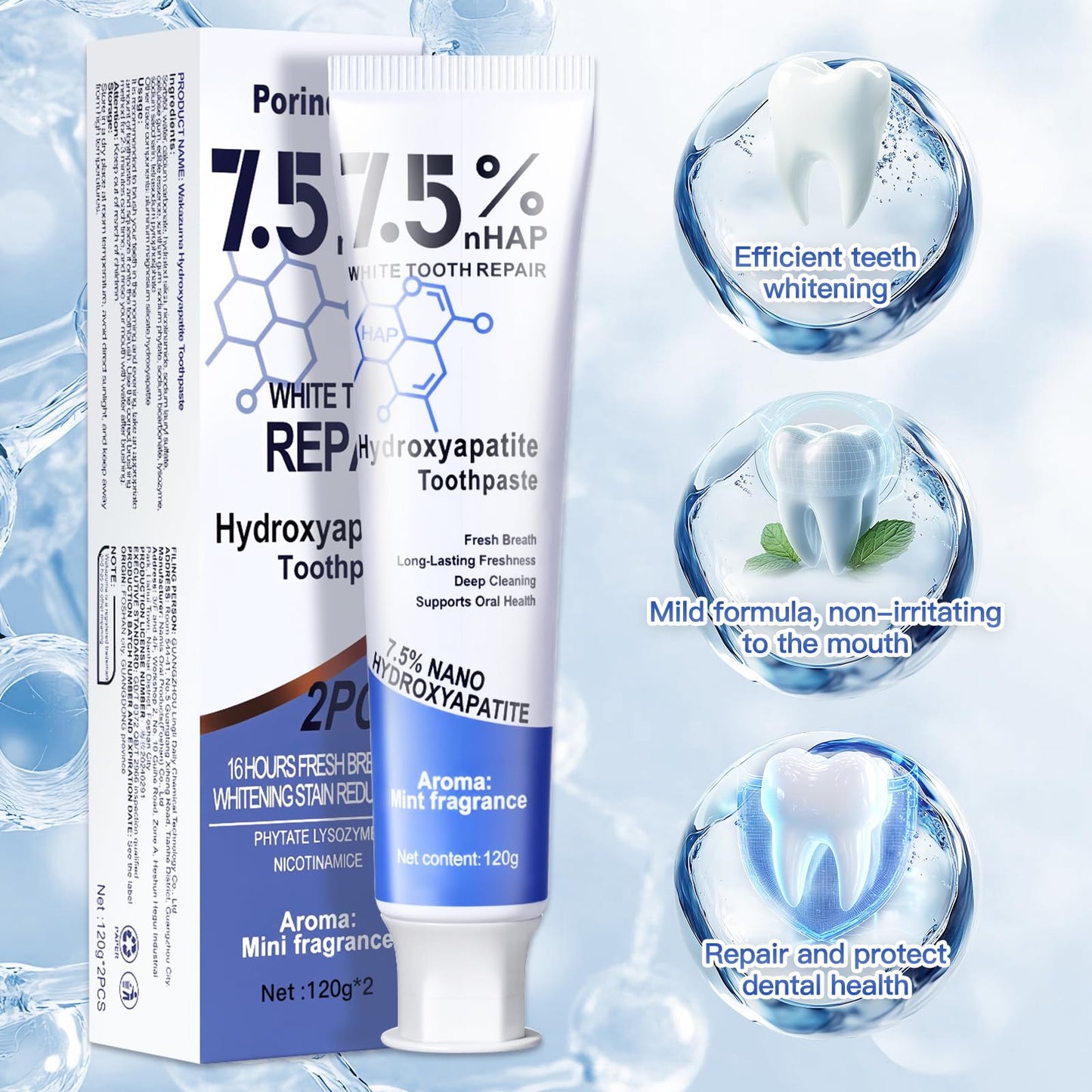 Porindisi Nano Hydroxyapatite Toothpaste – Remineralizing & Fluoride-Free