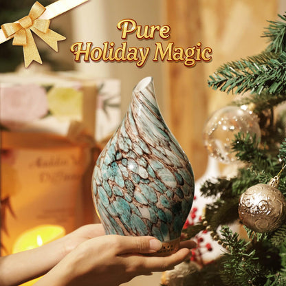 Porseme 150ml Glass Essential Oil Diffuser | Ultrasonic Humidifier, Auto-Off, LED Light