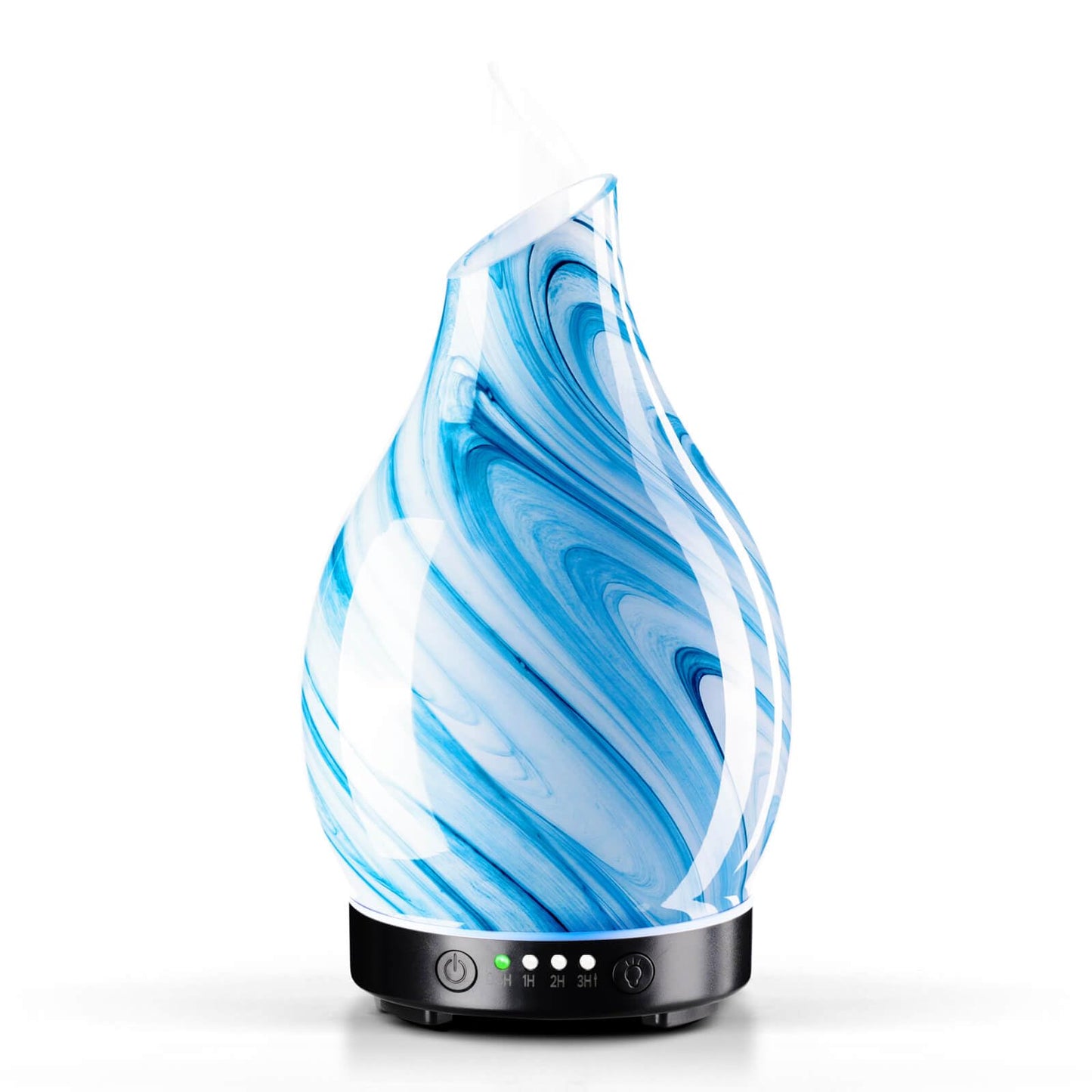 Porseme 150ml Glass Color Changing Essential Oil Diffuser - Ultrasonic Humidifier with Auto-Off