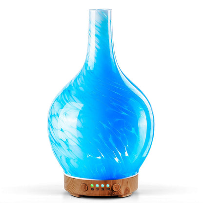 Porseme 150ml Glass Diffuser – Color Changing LED, Auto-Off