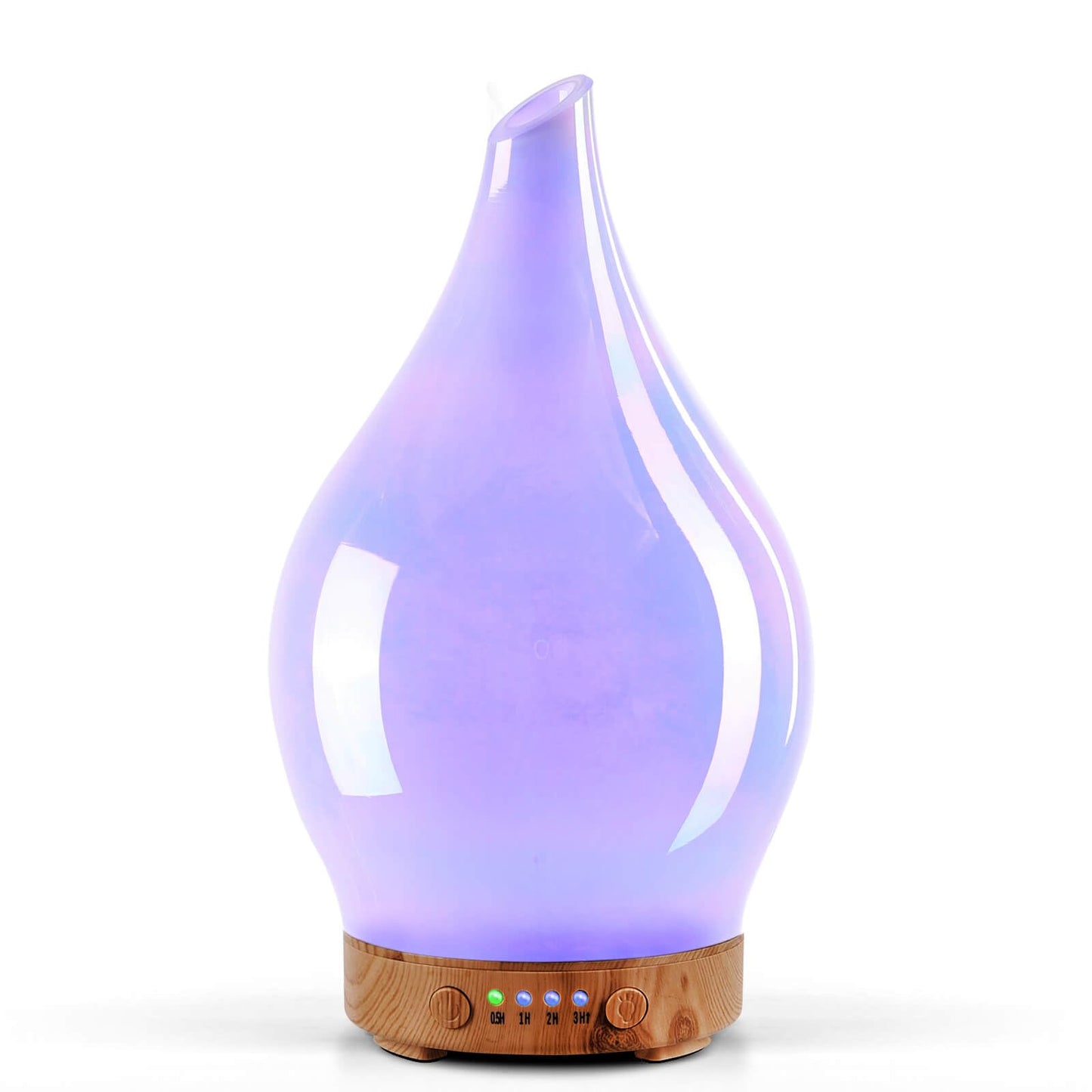 Porseme 150ml Glass Essential Oil Diffuser – Color Changing Aromatherapy Humidifier