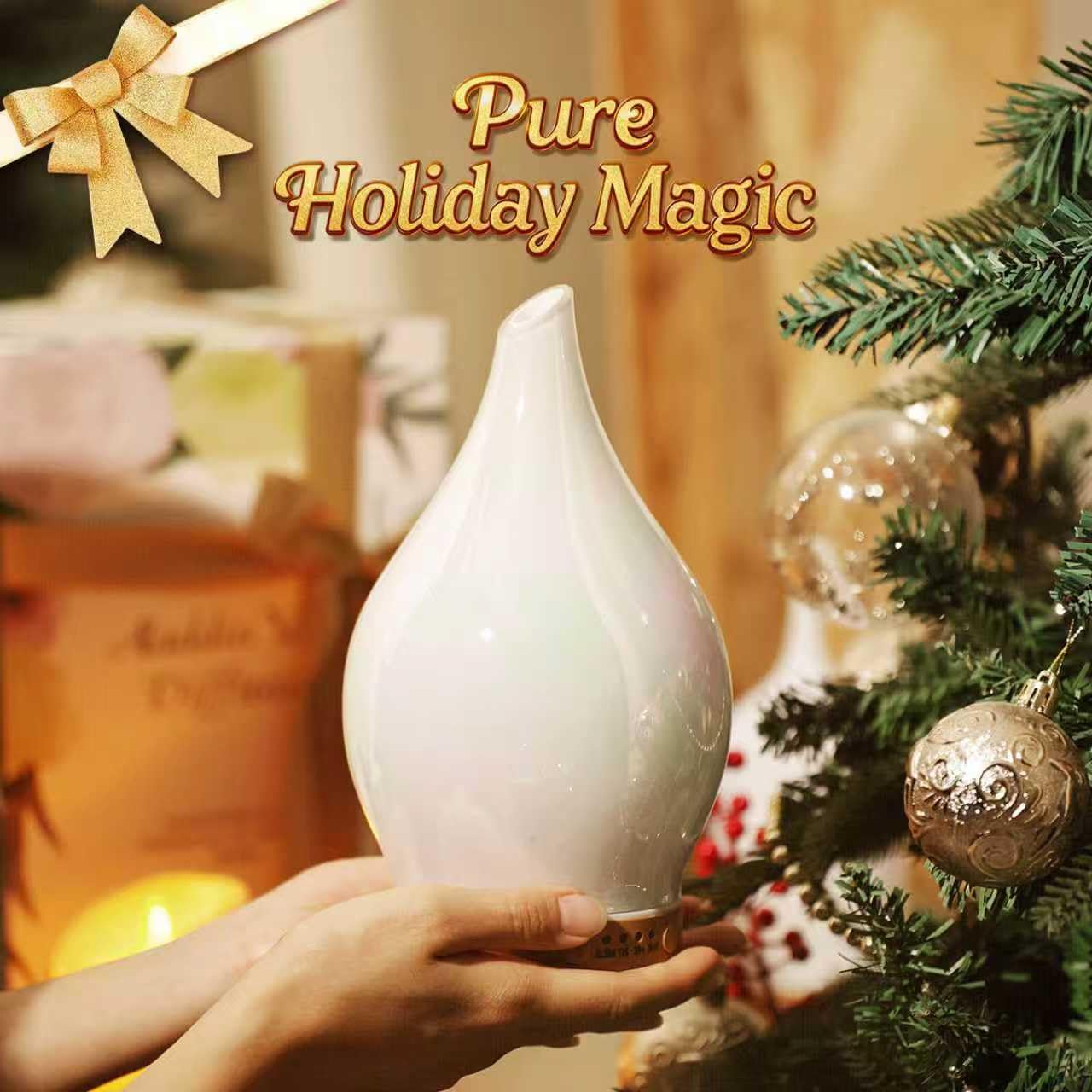 Porseme 150ml Glass Essential Oil Diffuser – Color Changing Aromatherapy Humidifier