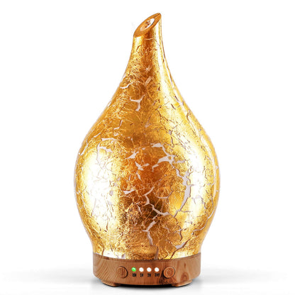 Porseme 150ml Glass Essential Oil Diffuser – Ultrasonic Humidifier with Auto Shut-Off