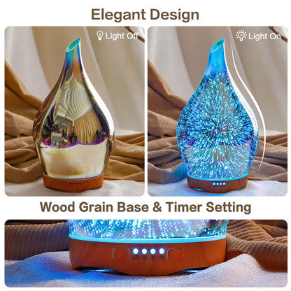 Porseme 280ml Essential Oil Diffuser - Ultrasonic Humidifier with Remote Control