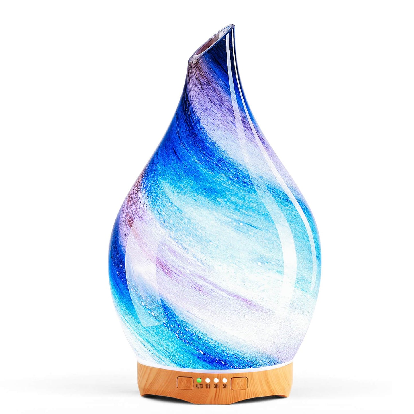 Porseme 280ml Essential Oil Diffuser – Galaxy Glass, Color Changing