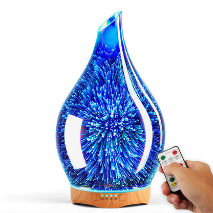 Porseme 280ml Essential Oil Diffuser with Remote - BPA Free, Auto Shut-Off, Ultrasonic Humidifier