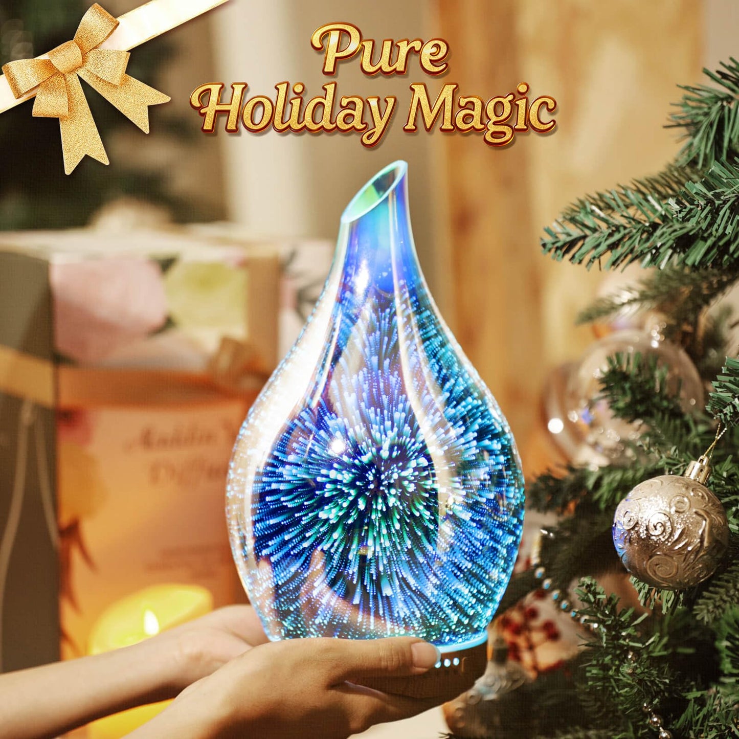 Porseme 280ml Essential Oil Diffuser with Remote - BPA Free, Auto Shut-Off, Ultrasonic Humidifier