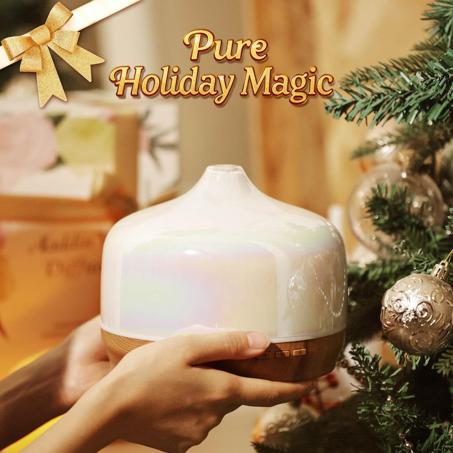 Porseme 500ml Glass Essential Oil Diffuser | Ultrasonic Humidifier