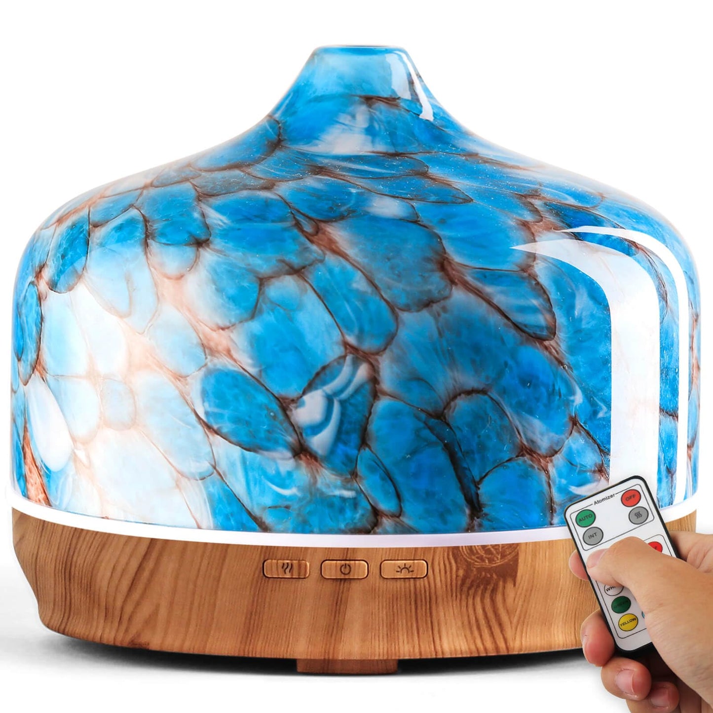 Porseme 500ml Essential Oil Diffuser - BPA Free, Auto Shut-Off, Remote