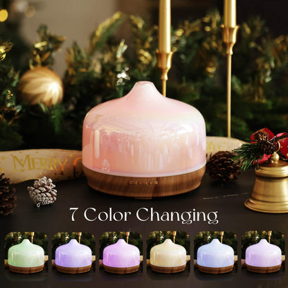 Porseme 500ml Glass Essential Oil Diffuser | Ultrasonic Humidifier