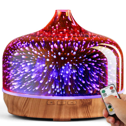 Porseme 500ml Glass Diffuser | Ultrasonic Cool Mist with Remote