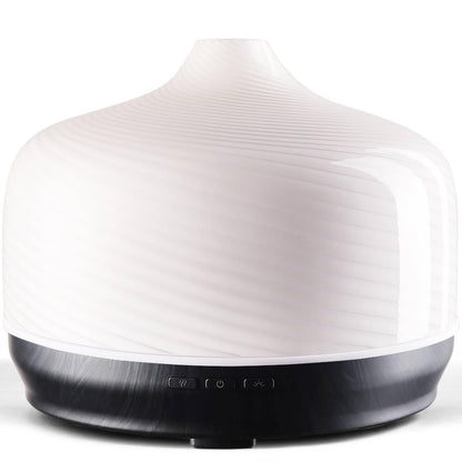 Porseme 500ml Glass Essential Oil Diffuser – Ultrasonic Cool Mist, Auto-Off