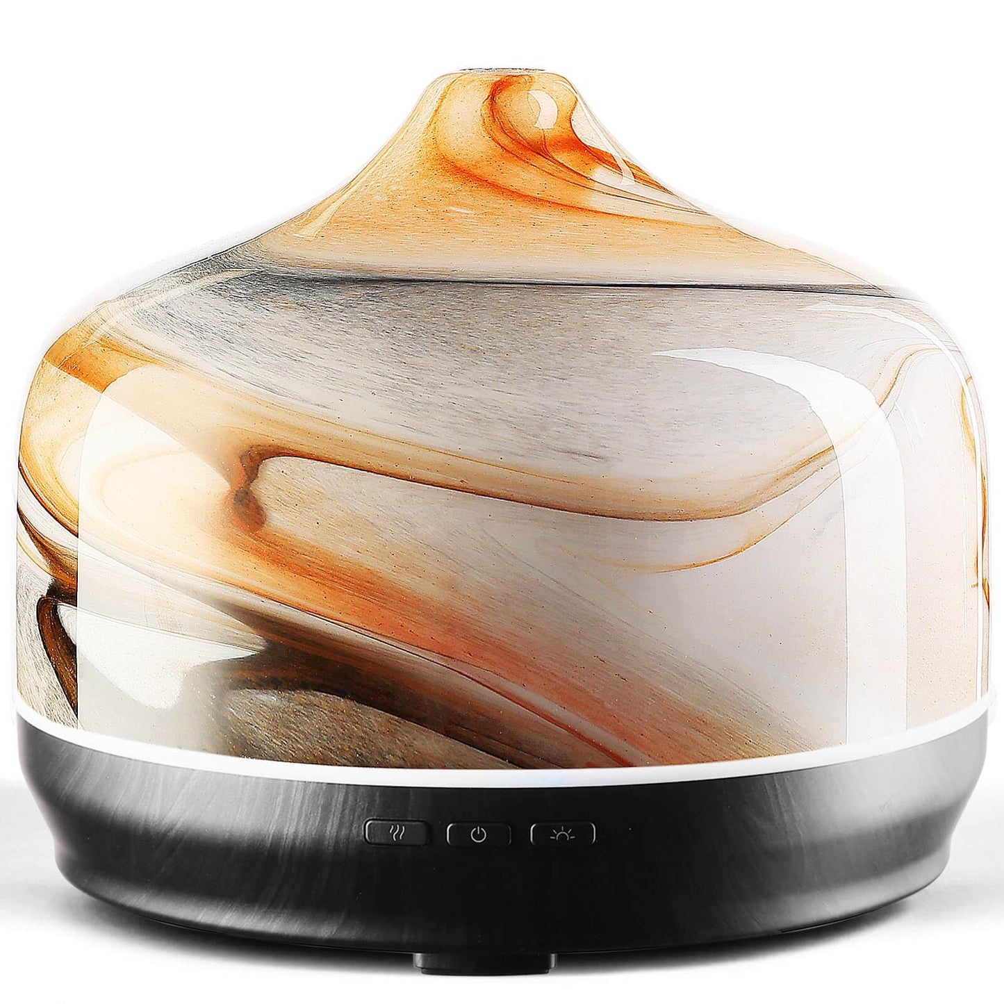 Porseme 500ml Glass Essential Oil Diffuser – Ultrasonic Humidifier, Auto-Off