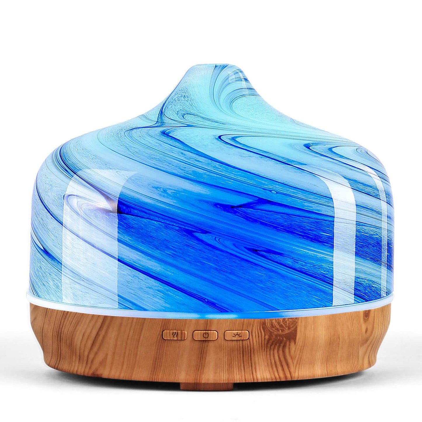 Porseme 500ml Glass Essential Oil Diffuser - Ultrasonic Cool Mist, Auto-Off, 15-21h Run Time | Sleep, Yoga, Office