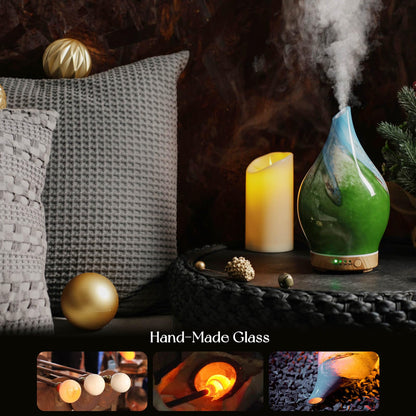 Porseme 150ml Glass Color-Changing Diffuser - Blue Grass
