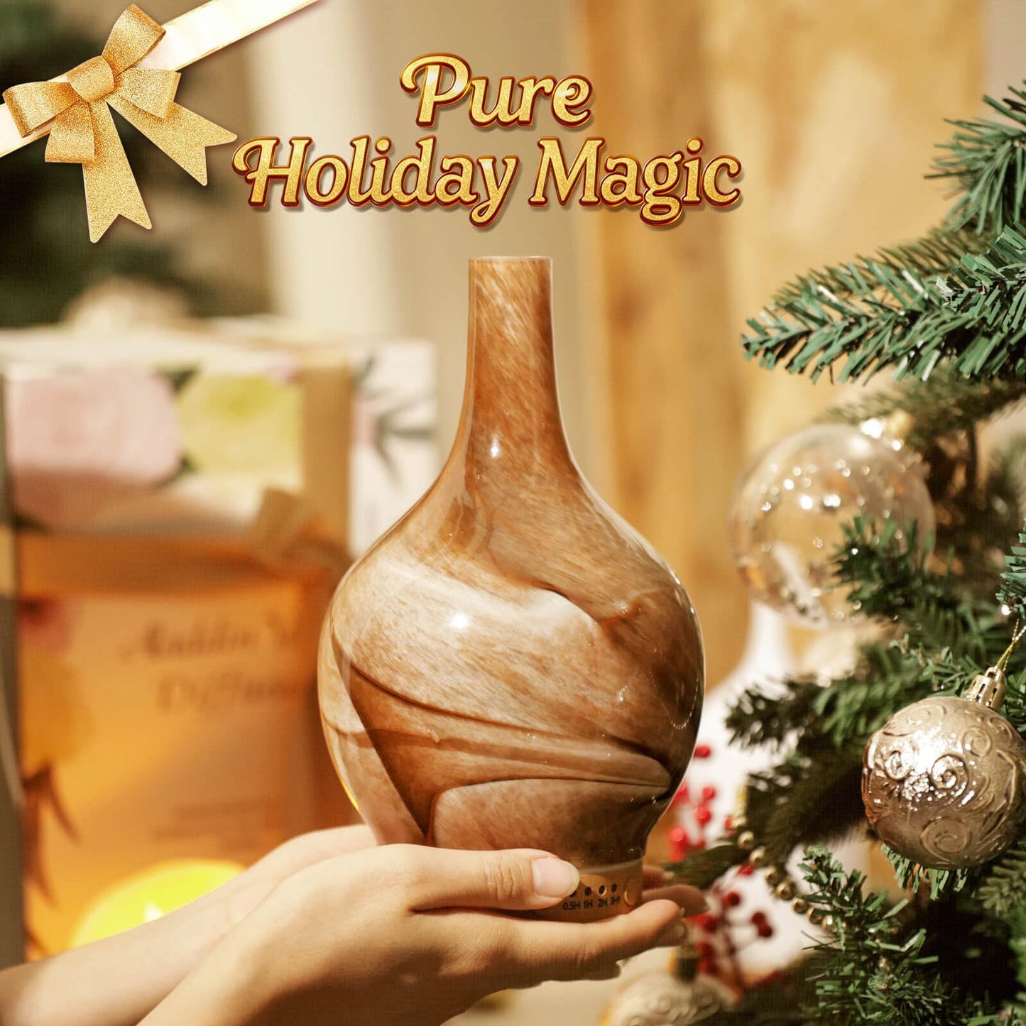 Porseme 150ml Glass Essential Oil Diffuser - Ultrasonic Humidifier