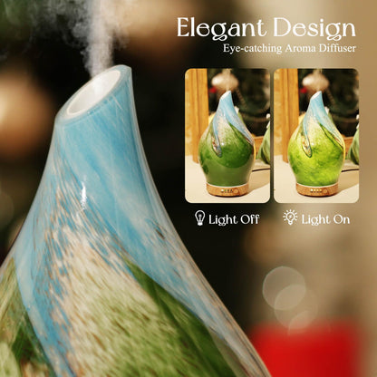 Porseme 150ml Glass Color-Changing Diffuser - Blue Grass