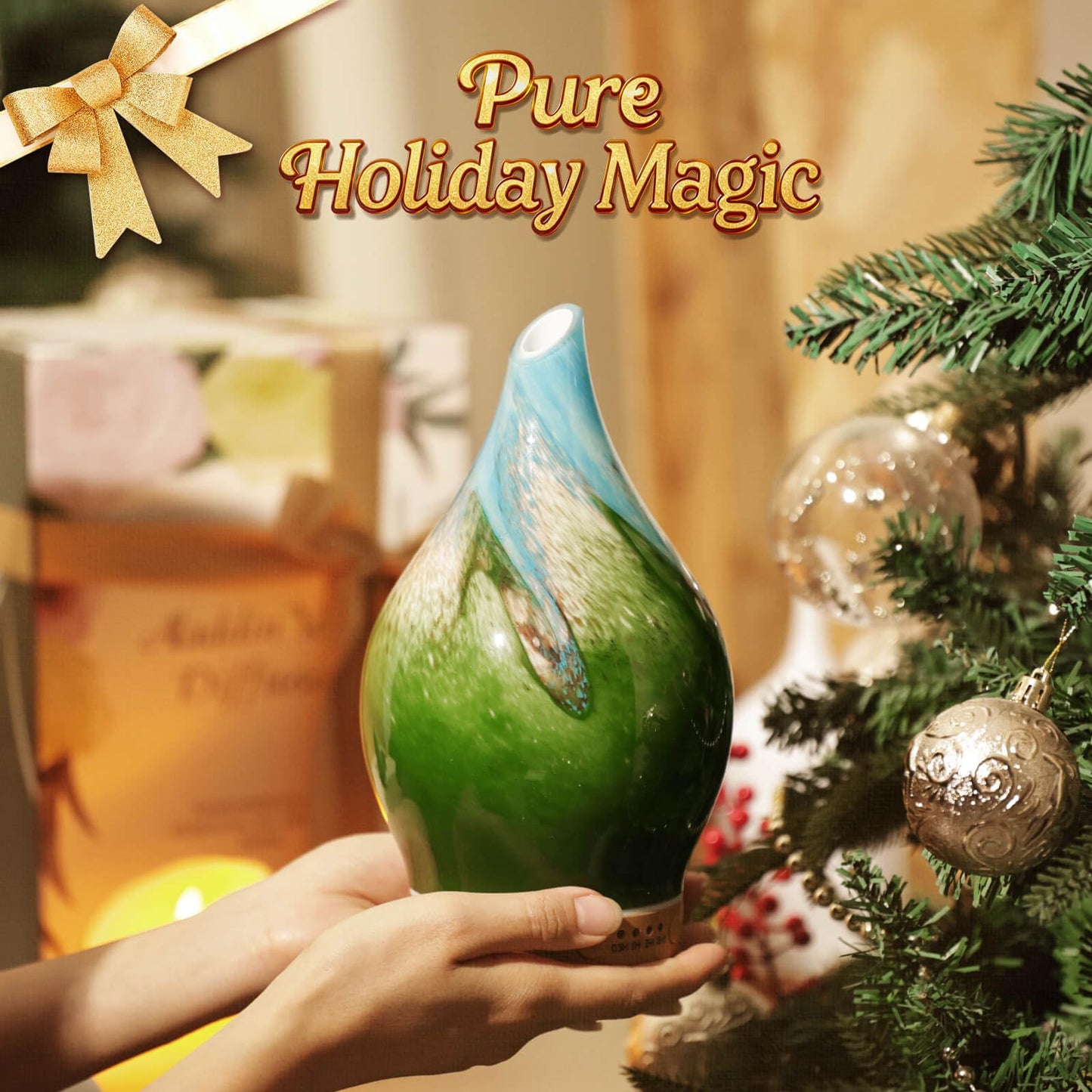 Porseme 150ml Glass Color-Changing Diffuser - Blue Grass