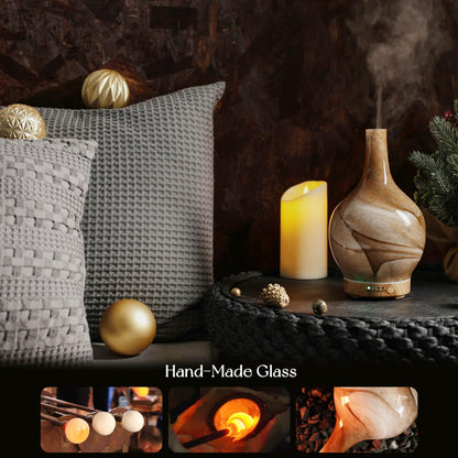 Porseme 150ml Glass Essential Oil Diffuser - Ultrasonic Humidifier