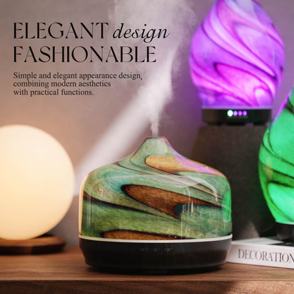 Porseme 500ml Glass Essential Oil Diffuser - Teal Green