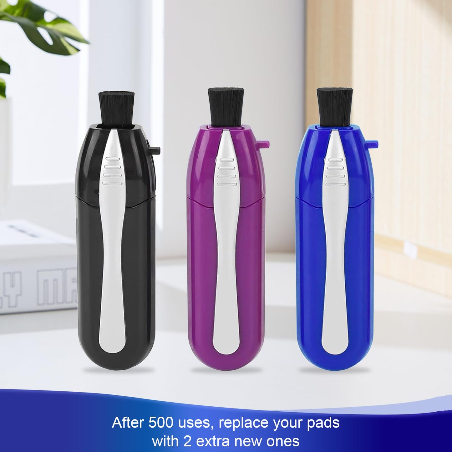 Portable Eyeglass Cleaner Kit (3PCS) – Carbon Fiber Tech for Glasses, Sunglasses & Screens | Travel & Office Use