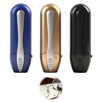 3-Pcs Portable Microfiber Eyeglass Cleaner – Compact Lens Cleaner with Carbon Microfiber Technology (Black, Blue & Gold)