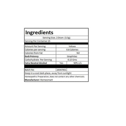 Graphites Homeopathy Pellets 200C Potency – Pack of 2 | HomeoMart