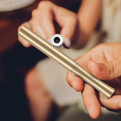 Stylish Gold Air Flavored Device,16 Replaceable Inner Cores,Natural Ingredients Extracted,Helps Improve Bad Habits-0419-05