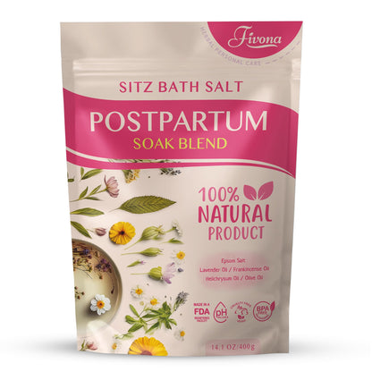 Postpartum Sitz Bath Salt – Epsom Salt with Essential Oils for Hemorrhoid Relief & Perineal Healing