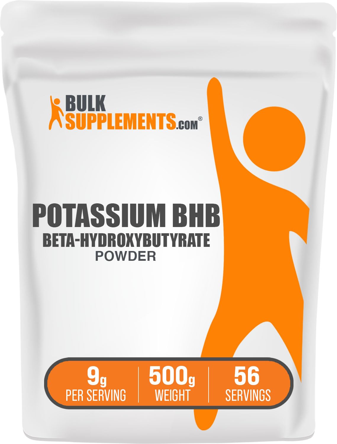 BulkSupplements Potassium BHB Powder – 9g Serving, 500g (1.1 lb) | Vegan & Gluten Free