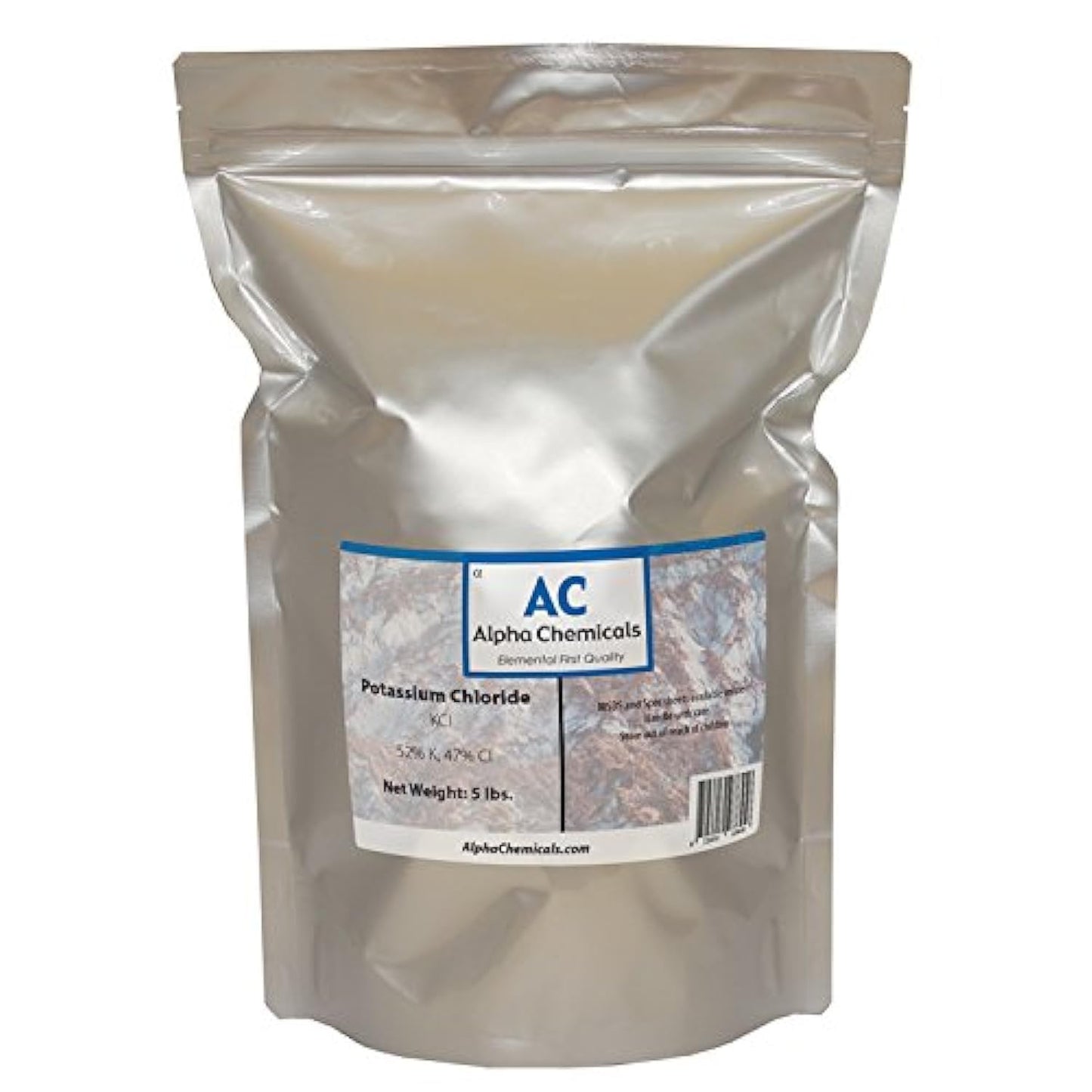Potassium Chloride (KCl) - 5 Pounds | Fertilizer Grade Potassium