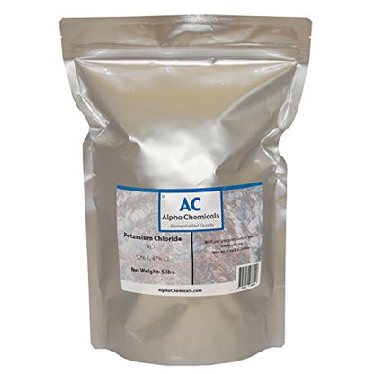 Potassium Chloride (KCl) - 5 Pounds | Fertilizer Grade Potassium