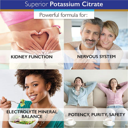 Superior Labs Potassium Citrate 100 mg Pure Non-GMO Electrolyte Mineral