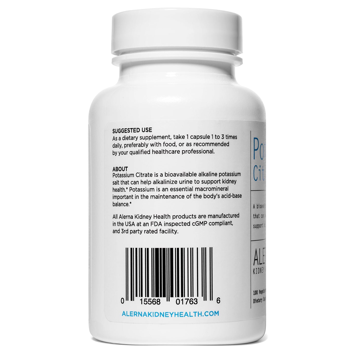 Potassium Citrate 99 mg - Supports Electrolyte Balance & Kidney Health | 300 Veg Capsules (Pack of 3)