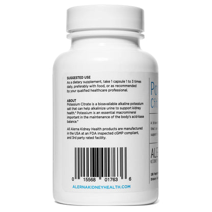 Potassium Citrate 99 mg - Supports Electrolyte Balance & Kidney Health | 300 Veg Capsules (Pack of 3)