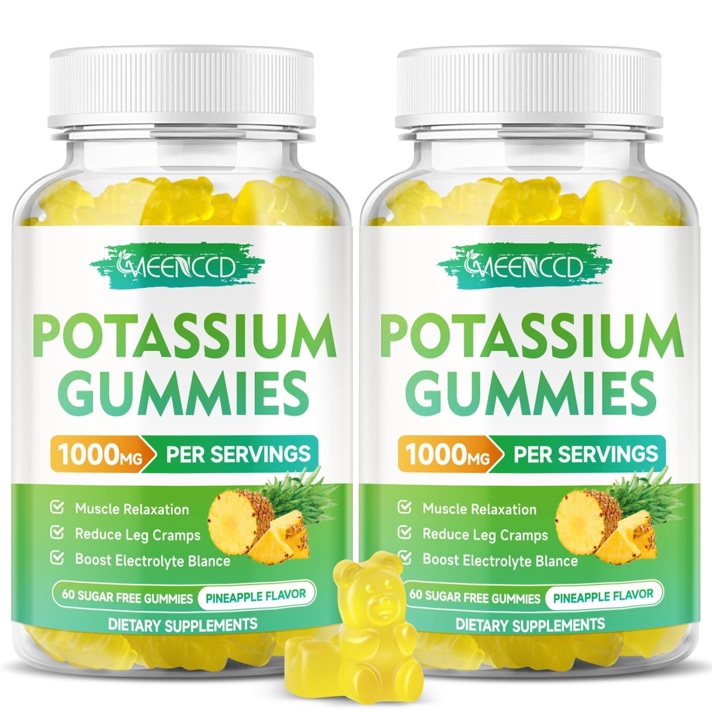 Potassium Citrate Gummies 1000mg - High Potency Potassium for Adults