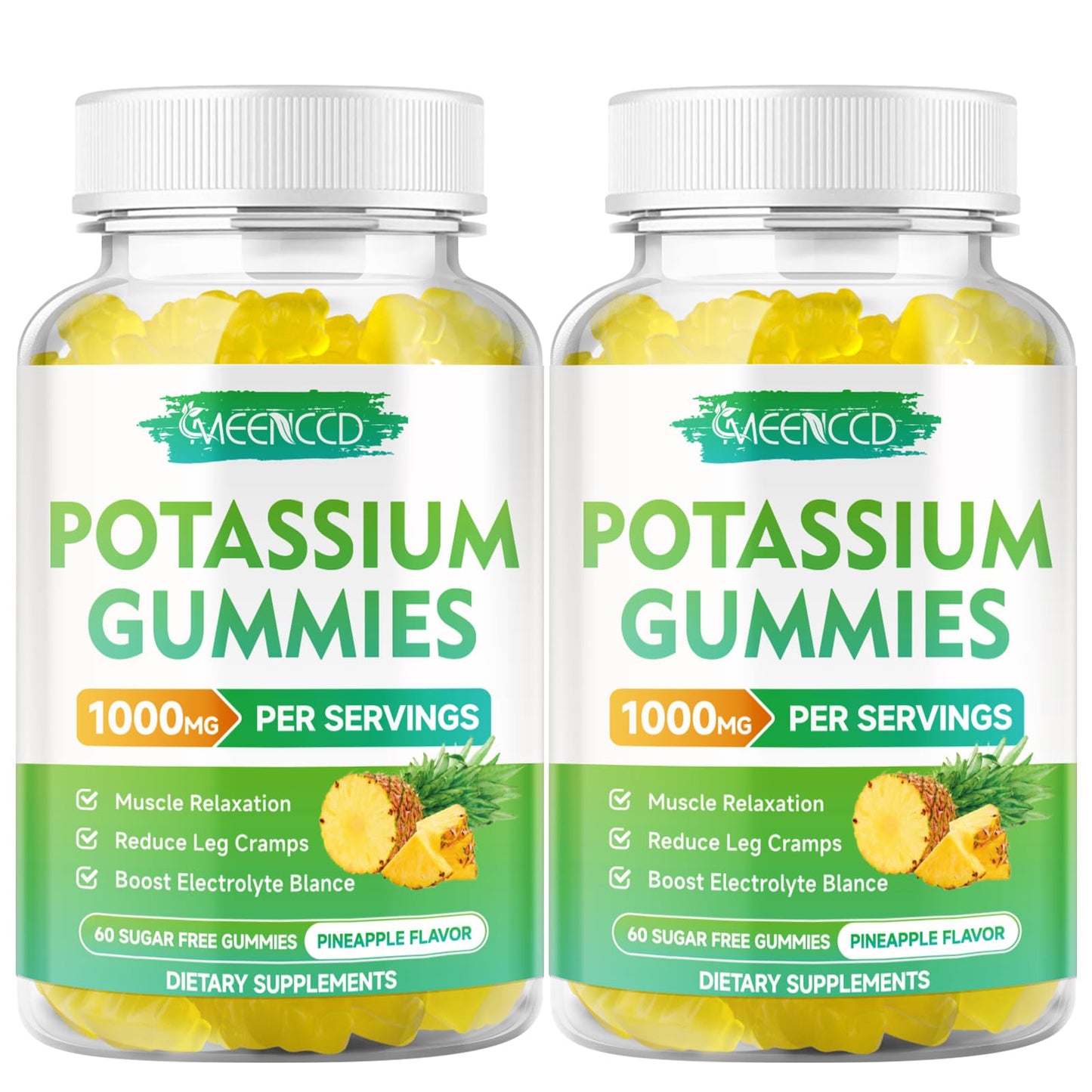 Potassium Citrate Gummies 1000mg - High Potency Potassium for Adults