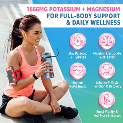 Potassium Citrate Gummies 1666mg – Vegan Electrolyte Gummies, 60 Count